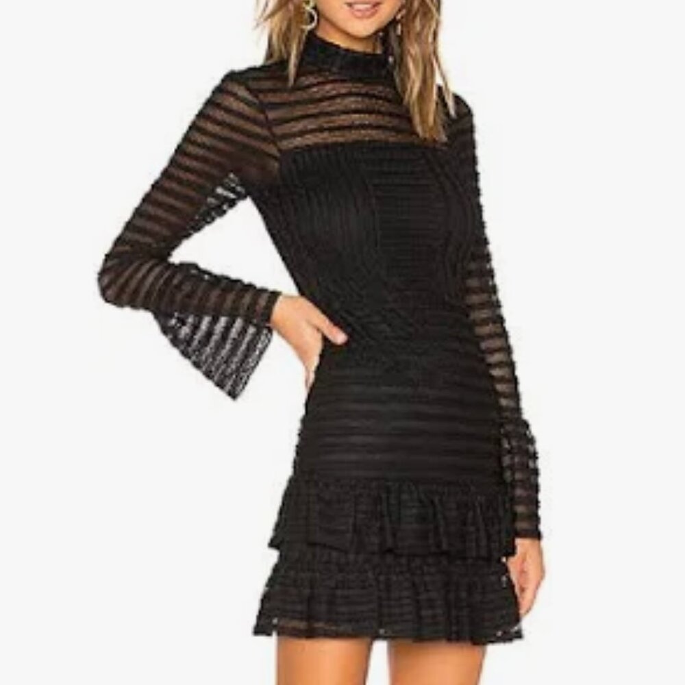 Designer Parker Black Topanga Dress, Size 6